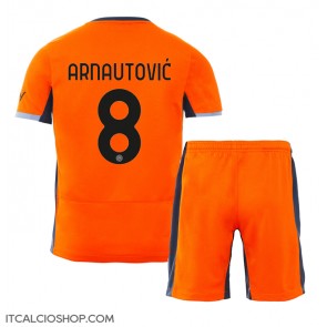 Inter Milan Marko Arnautovic #8 Terza Maglia Bambino 2023-24 Manica Corta (+ Pantaloni corti)